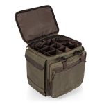 Custom Somm 12 Bottle Wine Tote with wheels- Khaki/Brown with Company Logo - Personalized Bulk Corporate Gift - 3