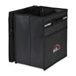 Custom Structure Laminated Recycled Non-Woven Cargo Box with Cooler - Black with Company Logo - Personalized Bulk Corporate Gift - 4