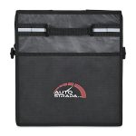 Custom Structure Laminated Recycled Non-Woven Cargo Box with Cooler - Black with Company Logo - Personalized Bulk Corporate Gift - 6