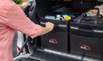 Custom Structure Laminated Recycled Non-Woven Cargo Box with Cooler - Black with Company Logo - Personalized Bulk Corporate Gift - 9