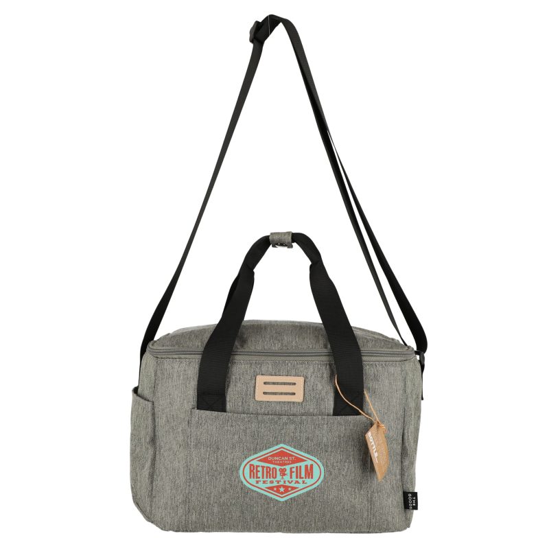 Custom THE GOODS™ Recycled 12 Can Cooler Bag with Company Logo - Personalized Bulk Corporate Gift - 2