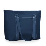 Custom Tahoe Canvas Cooler Tote w/Zipper Pocket with Company Logo - Personalized Bulk Corporate Gift - 7