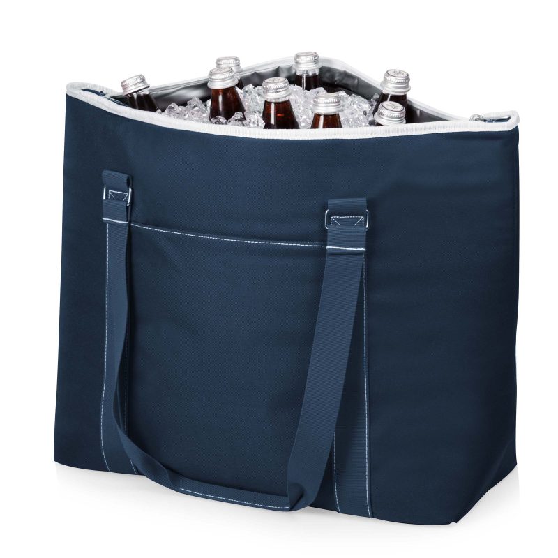 Custom Tahoe Canvas Cooler Tote w/Zipper Pocket with Company Logo - Personalized Bulk Corporate Gift - 8