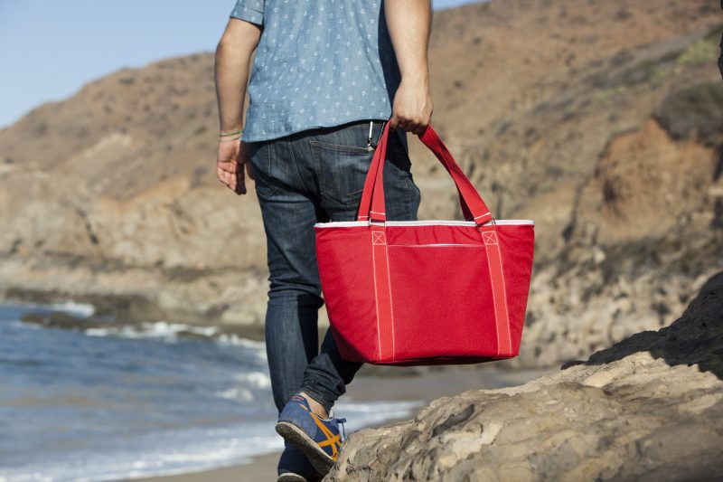 Custom Topanga Insulated Cooler Tote w/Zipper Pocket with Company Logo - Personalized Bulk Corporate Gift - 5