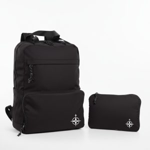 Custom Travel Convertible Backpack with Cooler - Black with Company Logo - Personalized Bulk Corporate Gift
