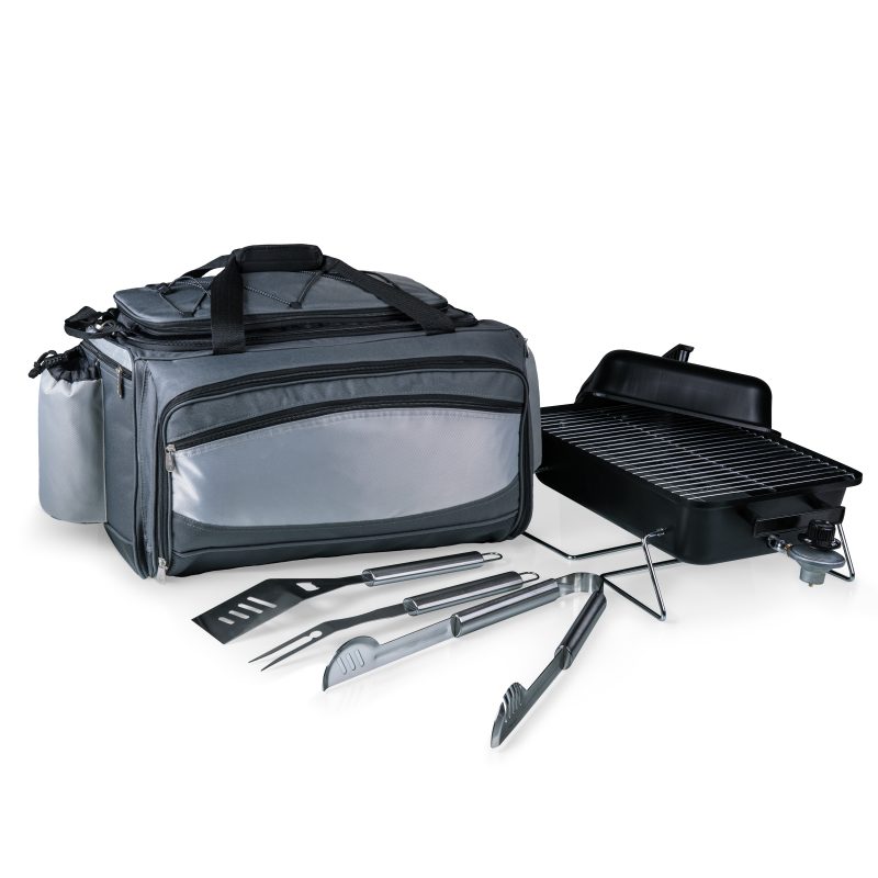 Custom Vulcan All-In-One BBQ Grill/Cooler/Tote w/Gas Grill & BBQ Tools with Company Logo - Personalized Bulk Corporate Gift - 5