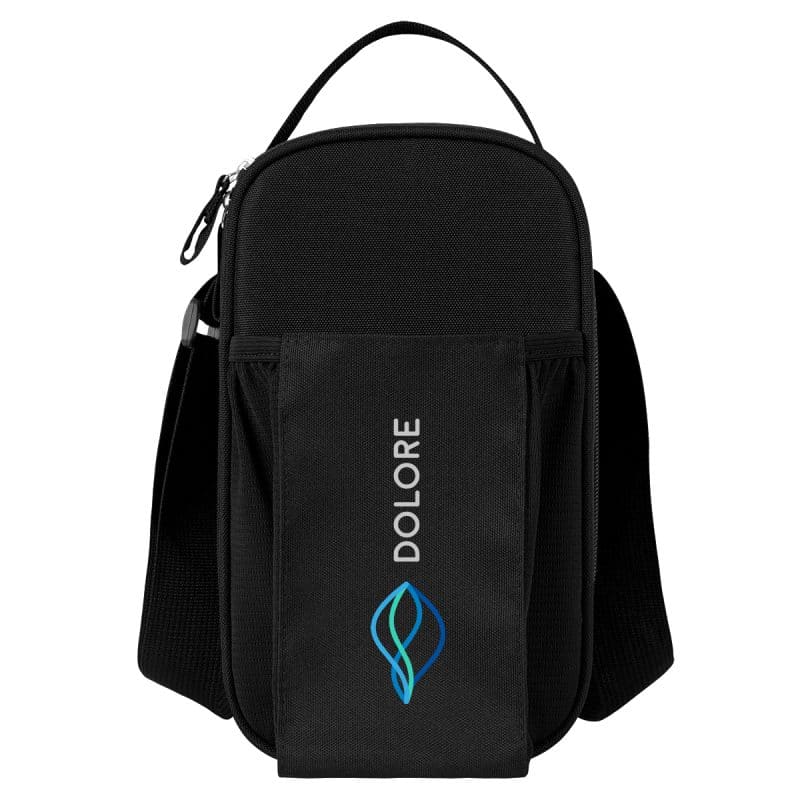Custom Weston Rpet 4 Can Cooler Sling Bag with Company Logo - Personalized Bulk Corporate Gift - 2