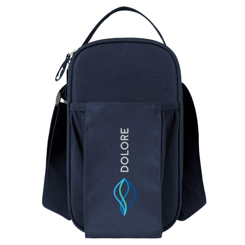 Custom Weston Rpet 4 Can Cooler Sling Bag with Company Logo - Personalized Bulk Corporate Gift - 7