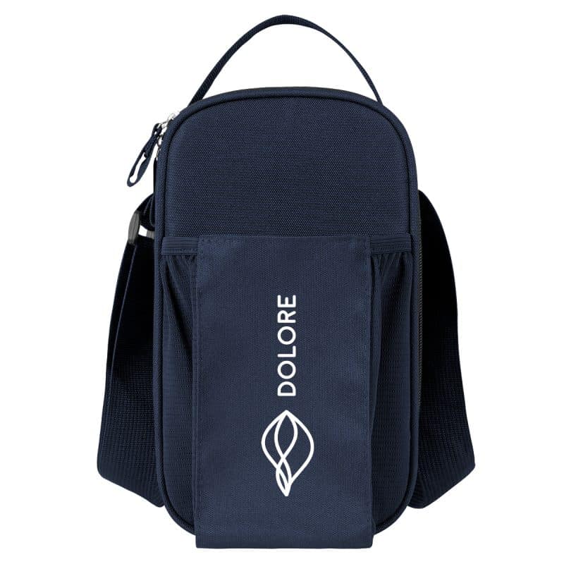 Custom Weston Rpet 4 Can Cooler Sling Bag with Company Logo - Personalized Bulk Corporate Gift - 8