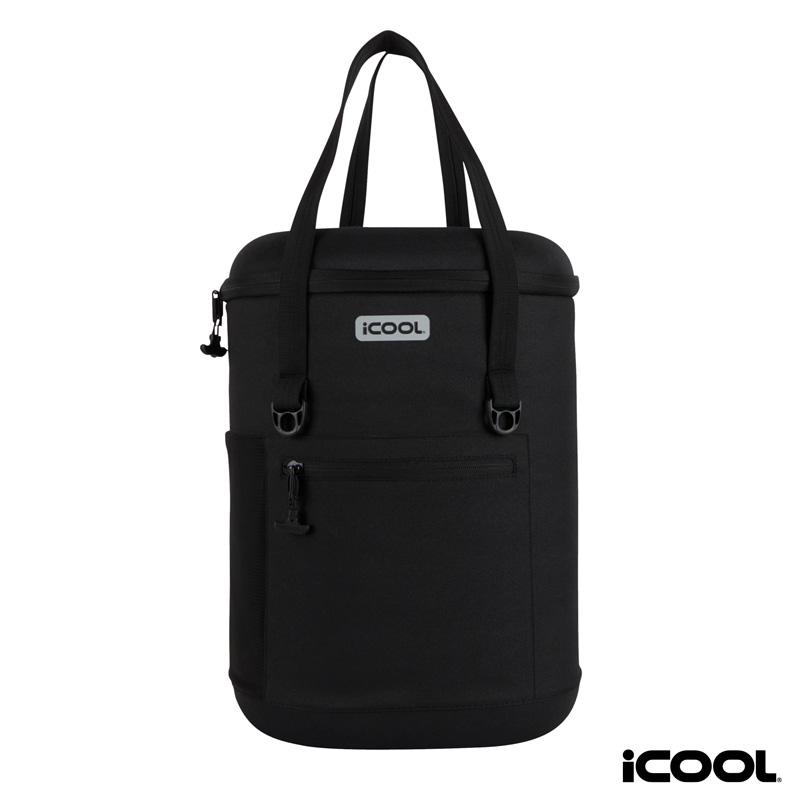 Custom iCOOL Granby 24-Can Cooler Backpack with Company Logo - Personalized Bulk Corporate Gift - 1