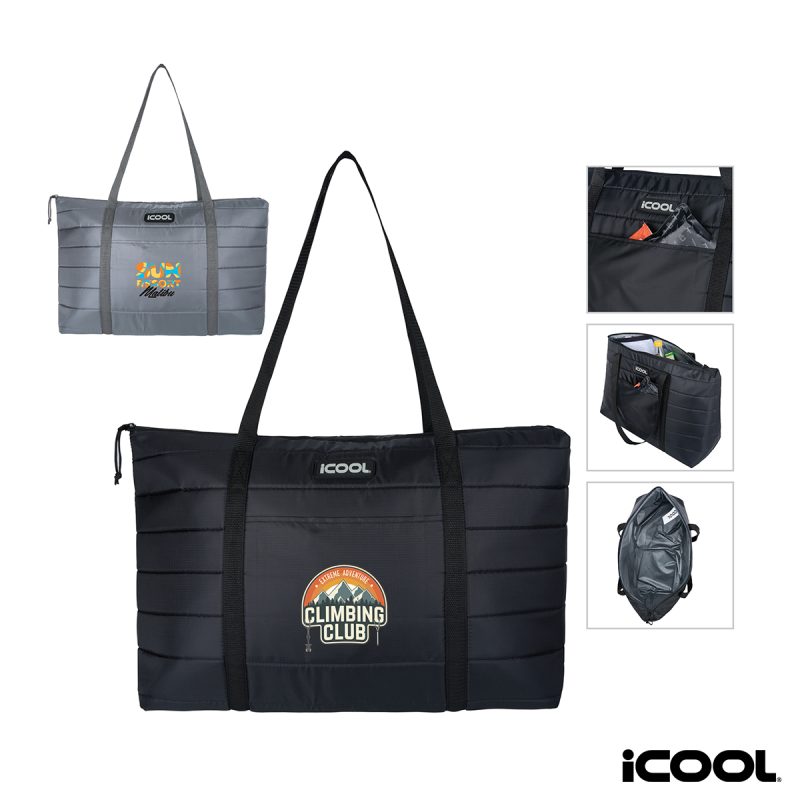 iCOOL-Mancos-36-Can-Cooler-Tote-Bag-GR4814 Custom iCOOL Mancos 36-Can Cooler Tote Bag with Company Logo - Personalized Bulk Corporate Gift