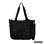 Custom iCOOL Penrose Recycled Nylon 24- to 36-Can Cooler Tote with Company Logo - Personalized Bulk Corporate Gift - 2