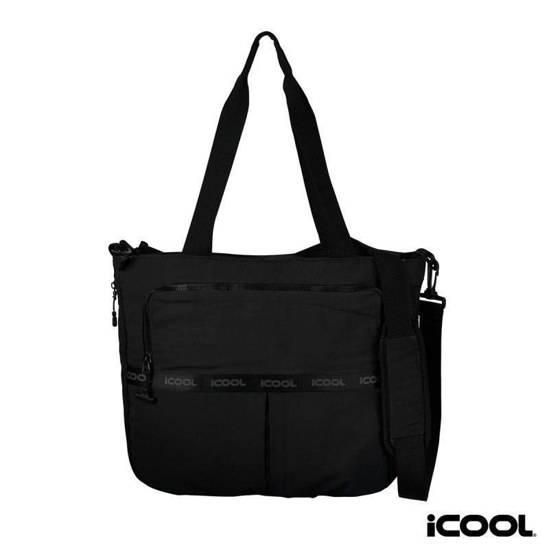 Custom iCOOL Penrose Recycled Nylon 24- to 36-Can Cooler Tote with Company Logo - Personalized Bulk Corporate Gift - 2